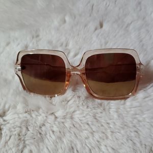 Oversized Champagne Gradient Sunglasses